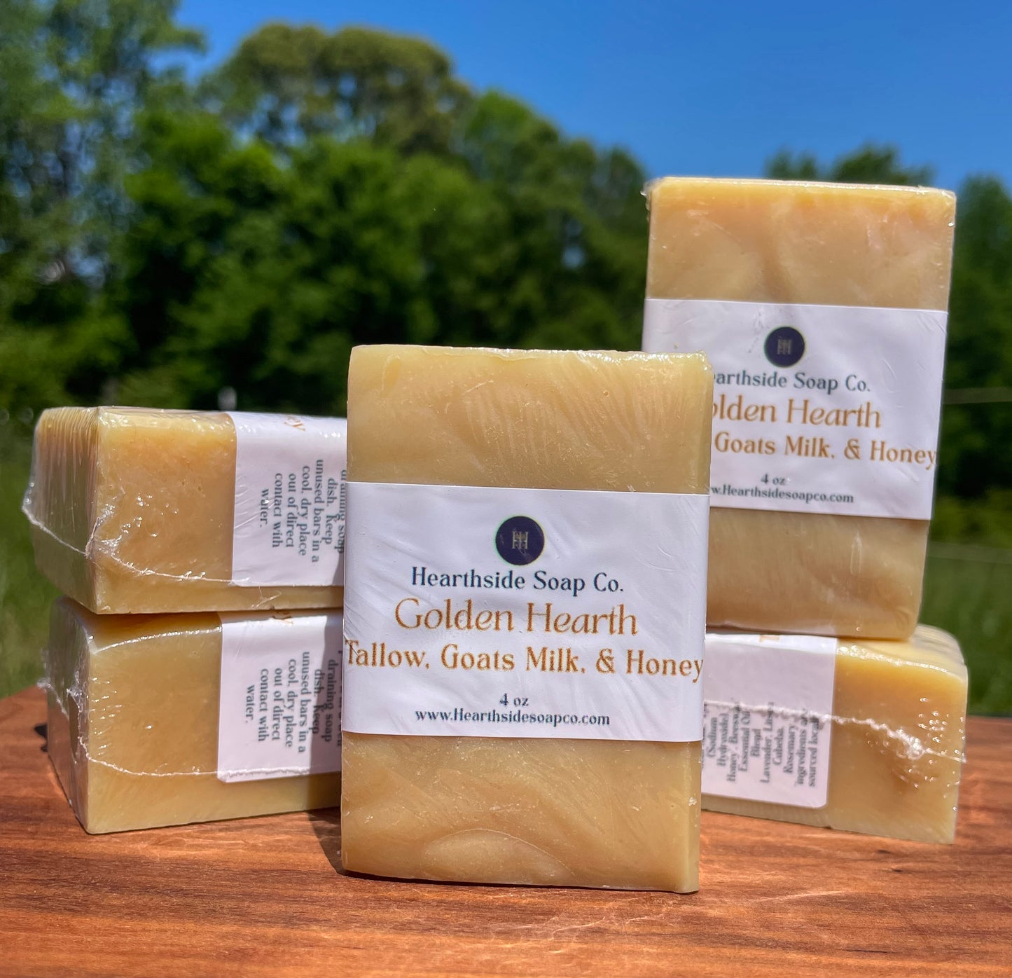 Golden Hearth | Tallow, Goat Milk, Honey, & Beeswax Soap